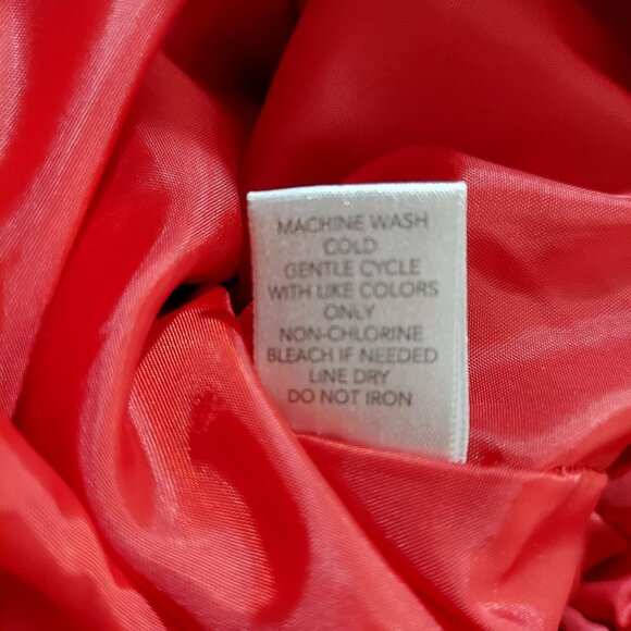 Christopher & Banks Womens L Vest Red Maroon ruched textured Colorful Bold warm - Picture 13 of 14